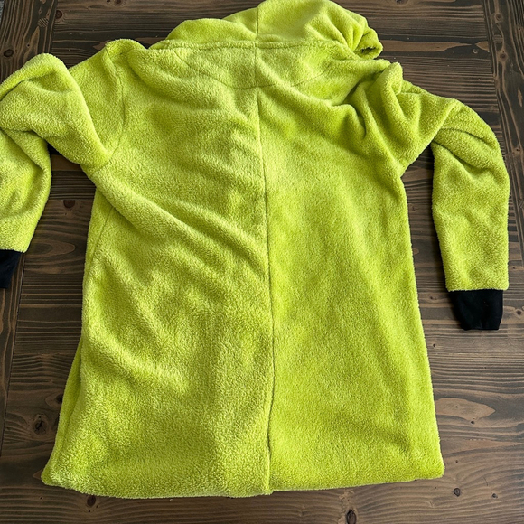 Adult Dr. Seuss Grinch Hooded Pajama Set Always Naughty Green Black Size M - Picture 5 of 9